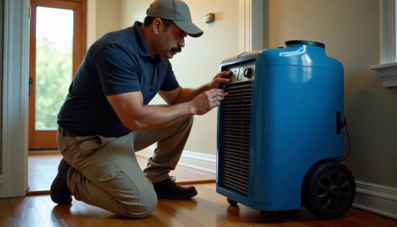 Water damage restoration service